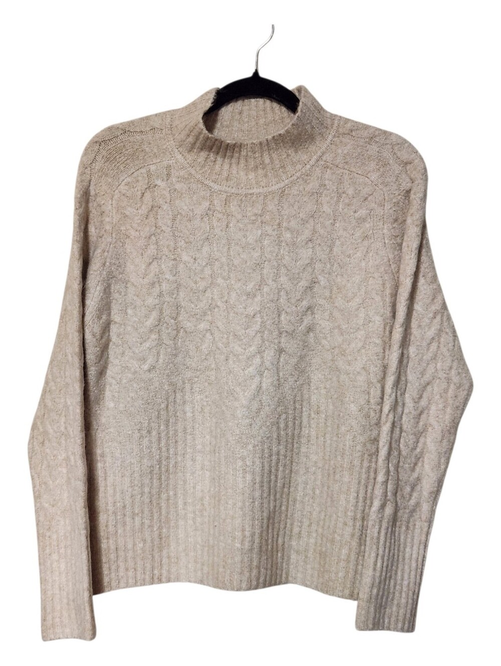 Calvin Klein Mock Neck Cable Knit Sweater Size Medium